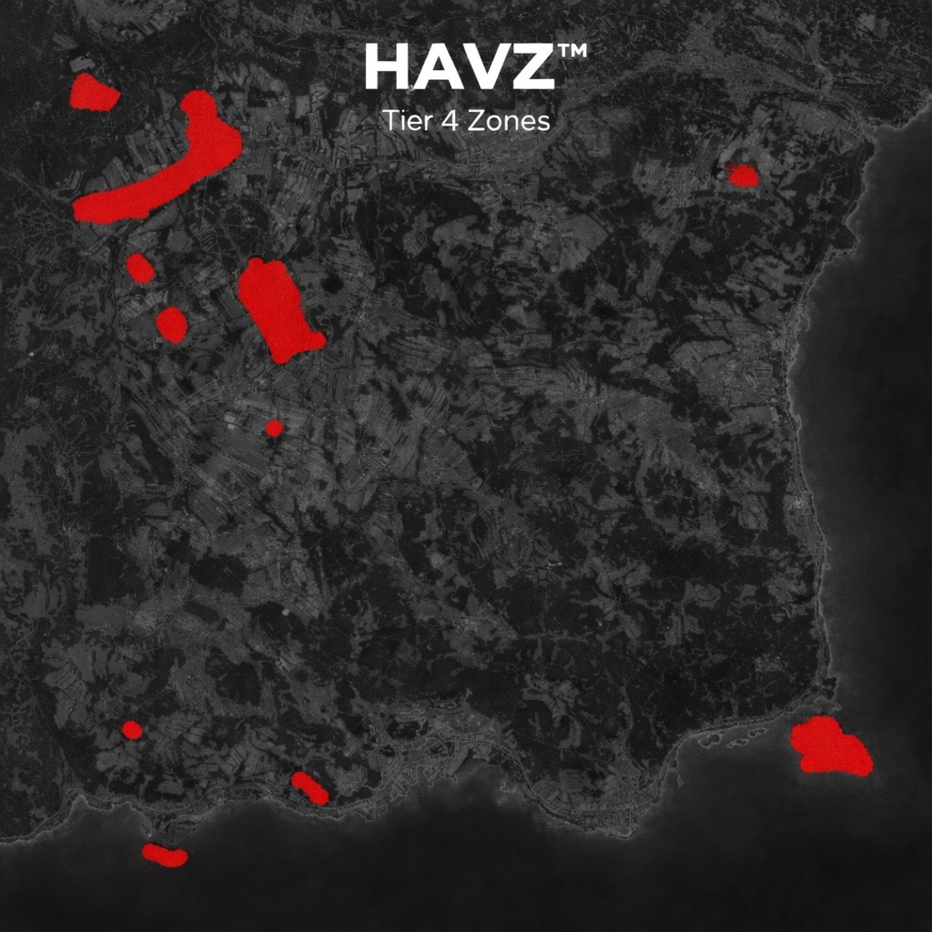 HAVZ Tier 4 Zones Map